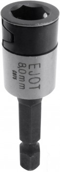 EJOT®  Nuss K - SW10    - 1/4“x50  mit Kugel u. Bandfeder